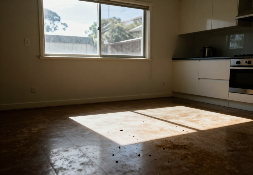 Cockroach infestation in a Hunters Hill kitchen before treatment