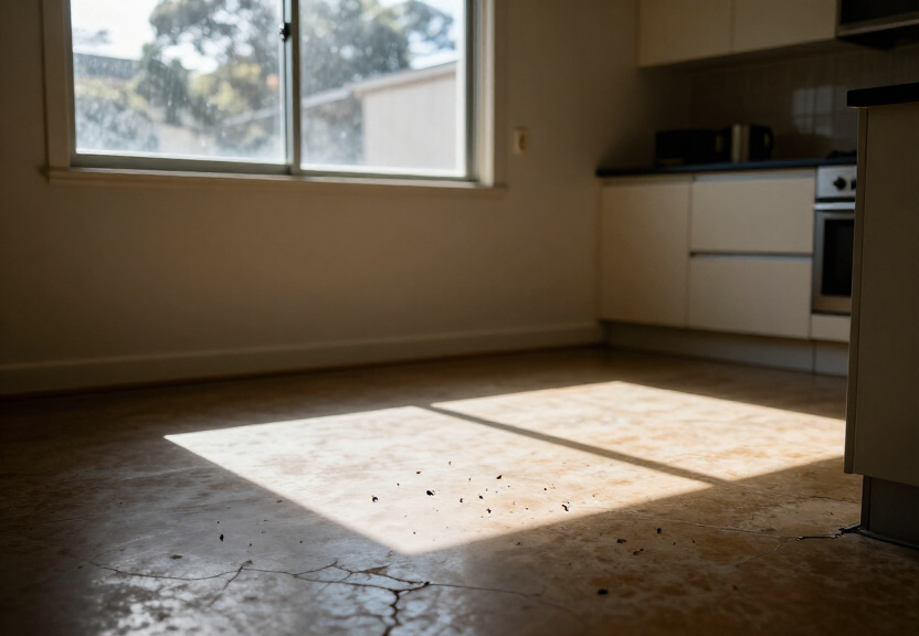 Rodent damage in a Hunters Hill warehouse before pest control